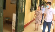 PHÓ CHỦ TỊCH THƯỜNG TRỰC UBND HUYỆN LÊ HỒNG QUANG KIỂM TRA CÔNG TÁC CHUẨN BỊ CHO KỲ THI TỐT NGHIỆP NĂM 2021.