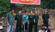 HỘI TRUYỀN THỐNG TRƯỜNG SƠN – ĐƯỜNG HỒ CHÍ MINH HUYỆN KHỞI CÔNG NHÀ TÌNH NGHĨA CHO HỘI VIÊN HỘI TRƯỜNG SƠN, HỘI VIÊN HỘI CCB BÙI MẠNH TIÊN THÔN TRÀ SƠN XÃ HOẰNG XUÂN.