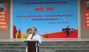 HUYỆN HOẰNG HOÁ TỔ CHỨC HỘI THI NGHIỆP VỤ CHỮA CHÁY VÀ CỨU NẠN, CỨU HỘ “TỔ LIÊN GIA AN TOÀN PCCC”