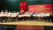 Đảng bộ xã Hoằng Xuân quán triệt, triển khai thực hiện Chỉ thị 35 của Bộ Chính trị và Kế hoạch của Ban Thường vụ Tỉnh ủy, Huyện ủy, Đảng ủy xã về Tổ chức Đại hội Đảng bộ các cấp, nhiệm kỳ 2025-2030; Nghị quyết số 17-NQ/TU của BCH Đảng bộ tỉnh Thanh Hóa về tiếp tục xây dựng, phát triển văn hóa và con người Thanh Hóa trong thời kỳ mới; Lễ trao huy hiệu Đảng đợt 19/5 và 02/9 cho các đ/c Đảng viên đạt 40,45,50,55 và 60 năm tuổi Đảng.